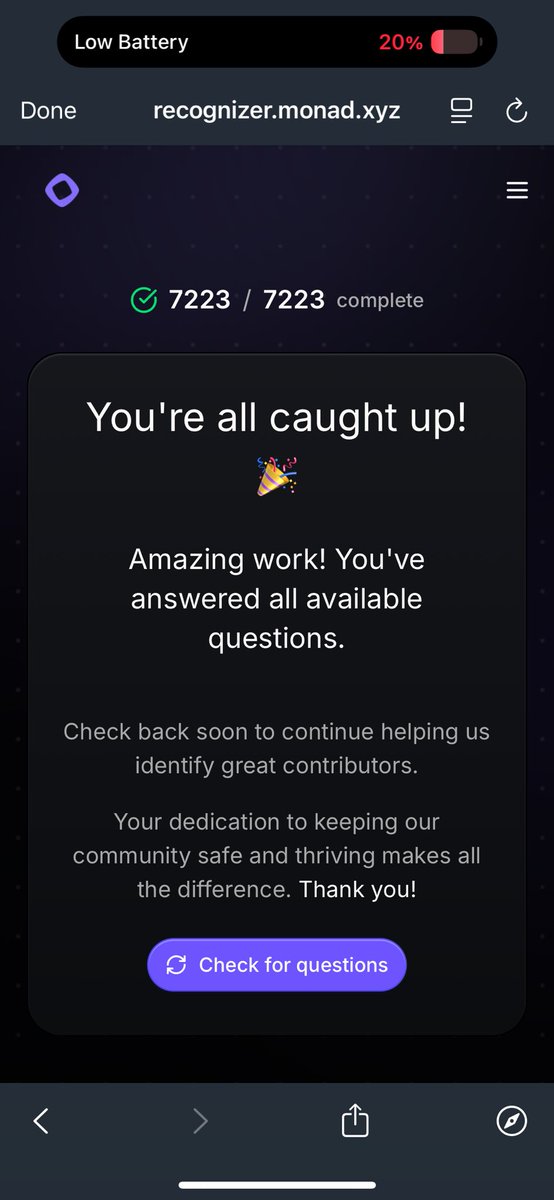 theogpiklo's tweet image. @monad in a league of its own
#recognizerapp 
That was a mission.