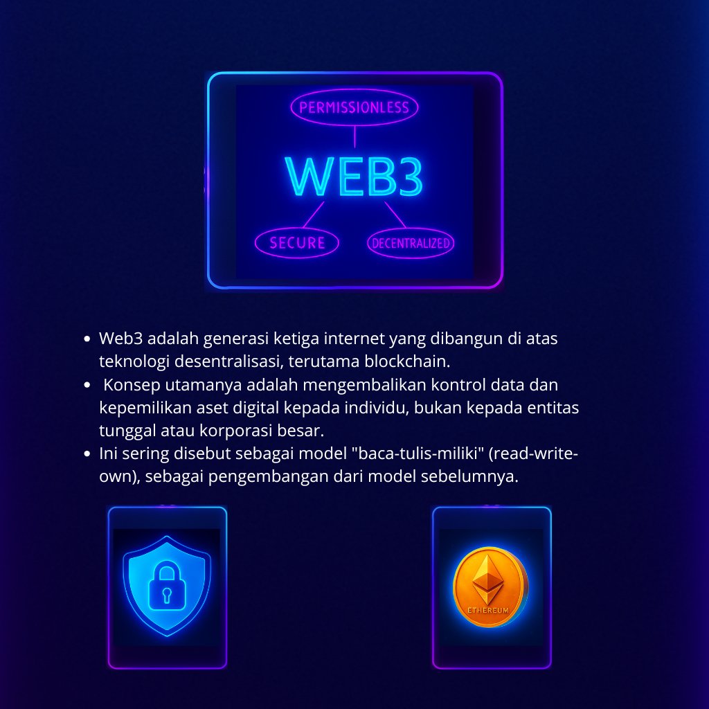 Web3Labai's tweet image. TELEGRAM : t.me/Web3Labai
Whatsapp : 
Coming soon
YouTube : 
youtube.com/@web3labai?si=…
Tiktok : 
tiktok.com/@bangyaz8?_t=Z…

Oke disini kita akan berdiskusi, belajar bersama, berkembang bersama, dan mulai dari 0 
#Web3 #web3learning #belajarweb3dari0
#crypto #airdrop #learn