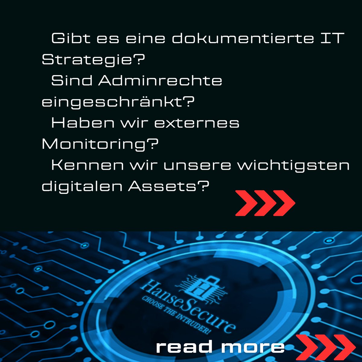 HanseSecure's tweet image. Wie sicher ist dein Unternehmen wirklich? 🤔
✅#MFA aktiv?
✅#Offline-#Backup?
✅Mitarbeitende geschult?
Wer hier Lücken hat, öffnet #Hackern die Tür. Die Frage ist nicht ob, sondern wann.
👉 hansesecure.de/termin
#CyberSecurity #ITSecurity #Ransomware #Awareness #HanseSecure