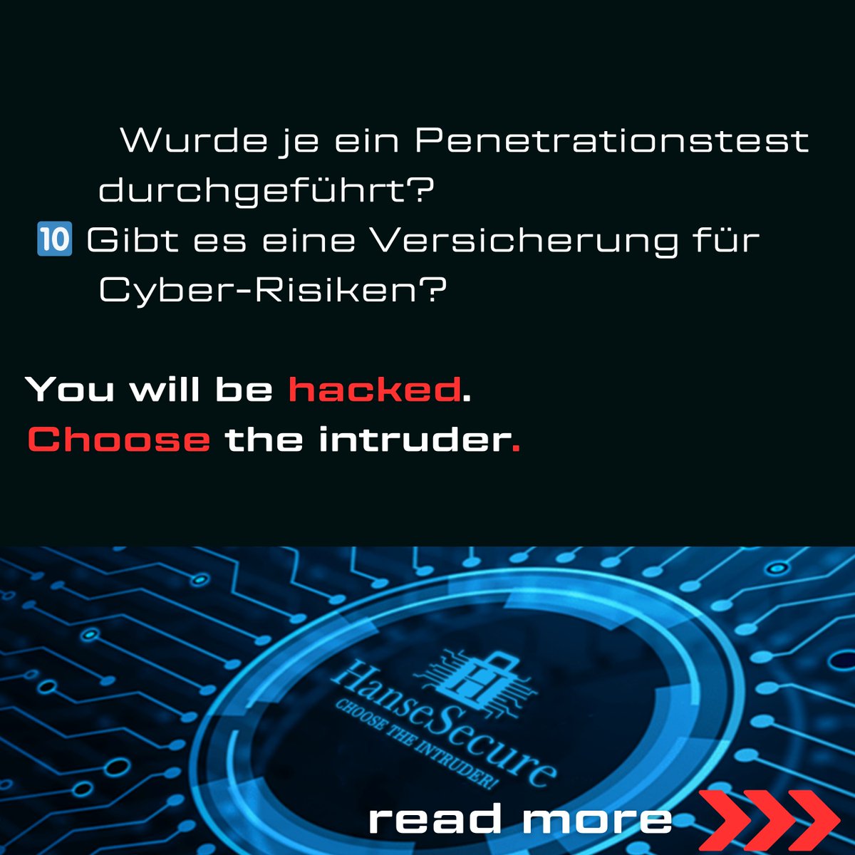 HanseSecure's tweet image. Wie sicher ist dein Unternehmen wirklich? 🤔
✅#MFA aktiv?
✅#Offline-#Backup?
✅Mitarbeitende geschult?
Wer hier Lücken hat, öffnet #Hackern die Tür. Die Frage ist nicht ob, sondern wann.
👉 hansesecure.de/termin
#CyberSecurity #ITSecurity #Ransomware #Awareness #HanseSecure