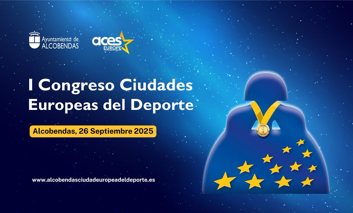 📢 Recuerda que este viernes 26 de septiembre Alcobendas será sede del I Congreso de Ciudades Europeas del Deporte 🏅.

📍 Ciudad Deportiva Valdelasfuentes
🕘 De 9:00 a 18:30 h

Inscríbete 👉 f.mtr.cool/cgxwsqvyfx

#Deporte #GestiónDeportiva #CiudadesActivas #Congreso