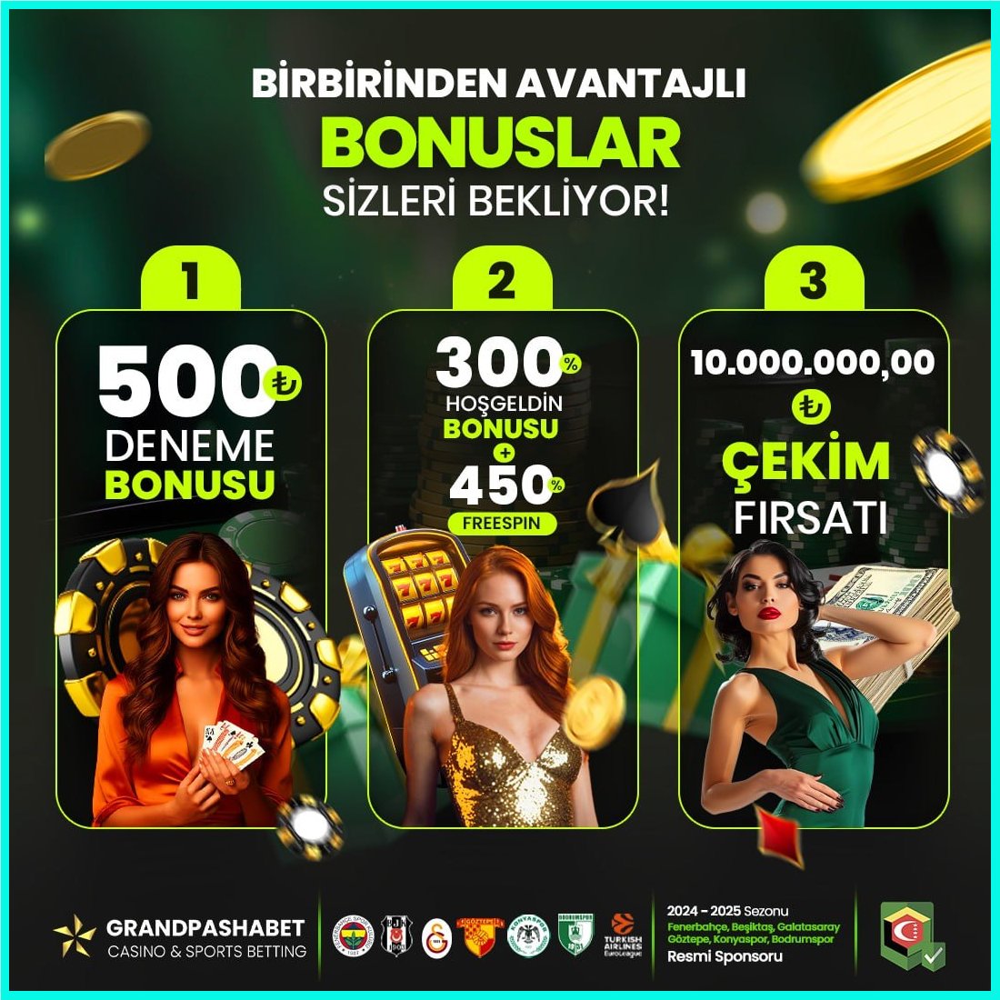 🔥  Bonuslarla dolu dünyaya 💥 Grandpasha yap!

 💥 Grandpasha: kslnk.com/grandpasha

#grandpashabet #maritbet #masterbetting #matadorbet #matbet