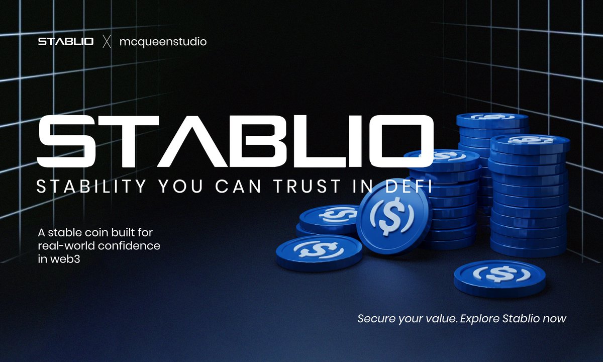 _dave_va_'s tweet image. Day 17 of the #30DaysWeb3DesignChallenge
Today’s focus: Stablio, a next-gen decentralized stablecoin protocol designed to protect your assets from volatility while unlocking yield opportunities.
.
Feedbacks are welcomed 🙌🏽
Let&apos;s bring your Web3 ideas to life, my DMs are open....