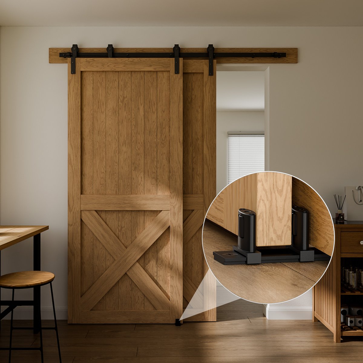 boxichen1's tweet image. Wobbly bypass barn doors? 😠 There's a fix for that.

Introducing our adjustable floor guide – the secret to a perfect, silent glide. ✅

#DIY #HomeImprovement #HomeReno

What's your #1 sliding door pet peeve? Rattling? Difficulty installing?