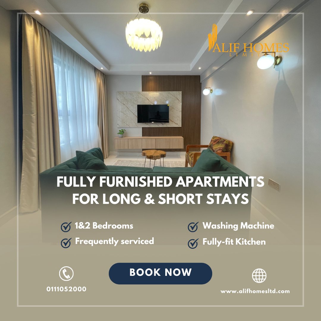 Experience modern comfort in this stylish apartment featuring a sleek, fully equipped kitchen with contemporary cabinetry, built-in appliances, and a convenient washer.