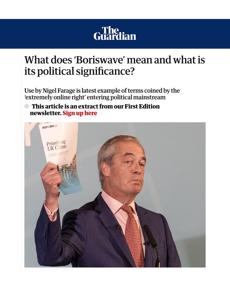 .<a href="/Nigel_Farage/">Nigel Farage MP</a>  calls it a Boriswave - but that’s just deflection - it’s a result of Brexit, which more than anyone else - was Farage’s project. So it’s a Faragewave really. After Brexit immigration doubled to over 1m people a year - and has stayed ant that level until this year.