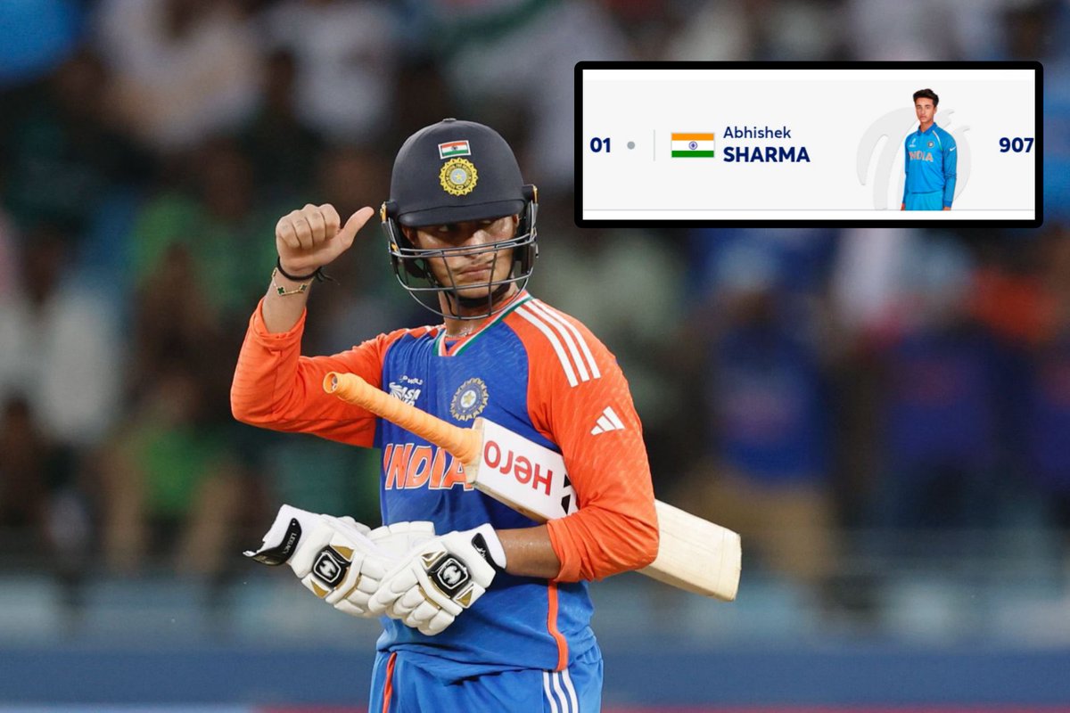 Shebas_10dulkar's tweet image. Abhishek Sharma ~ Achieved 900+ Rating Points in T20I format!

Highest Rating Points by Indians

937 - Kohli (Test, Bat)
916 - Gavaskar (Test, Bat)
912 - Surya (T20I, Bat)
909 - Kohli (ODI, Bat)
909 - Kohli (T20I, Bat)
908 - Bumrah (Test, Bowl)
907 - 𝗔𝗯𝗵𝗶𝘀𝗵𝗲𝗸 (T20I, Bat)*…