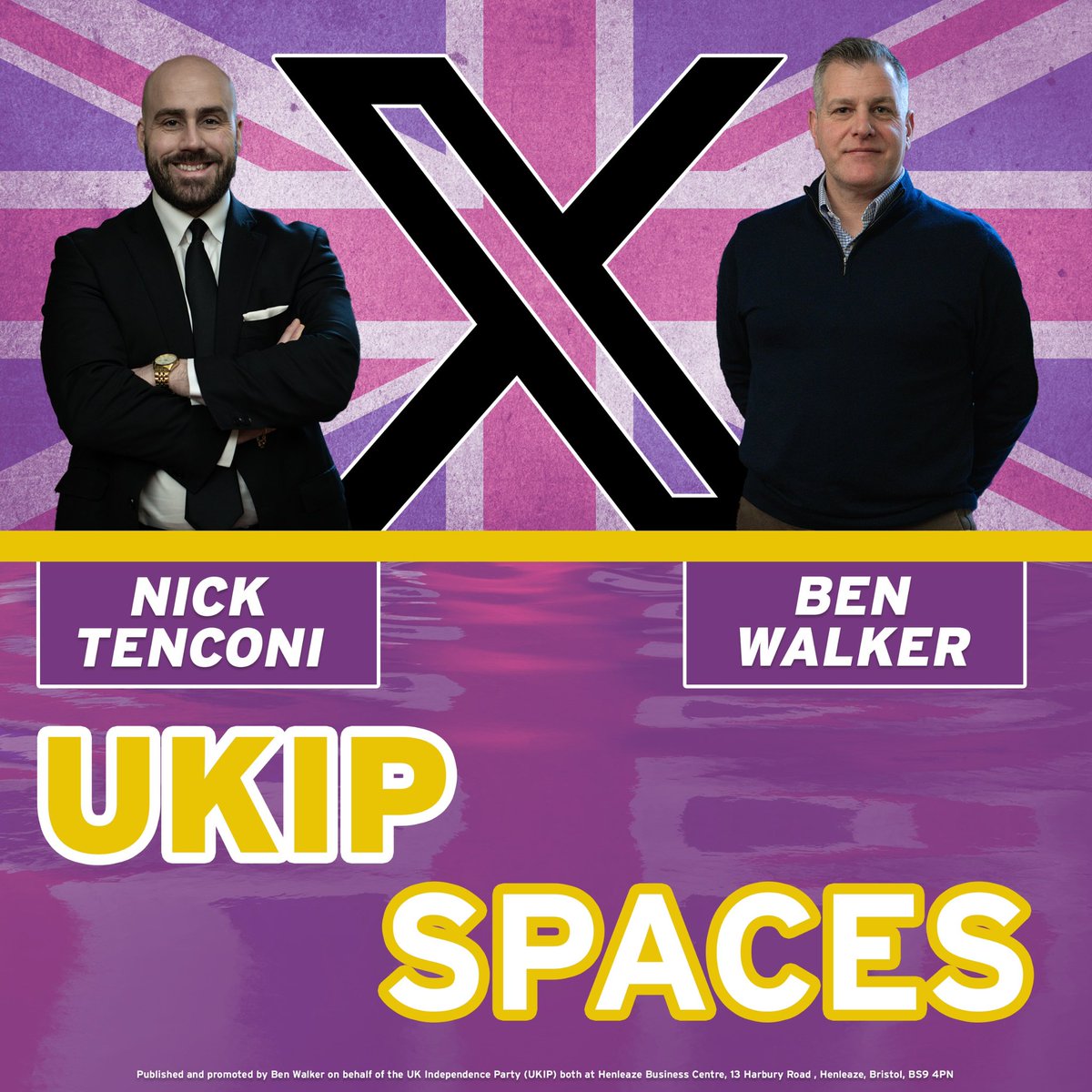 Join our space tomorrow! 
<a href="/BenWalkerUKIP/">Ben Walker 🟣</a> hosts <a href="/NickTenconi/">Nick Marcel Tenconi</a> 

x.com/i/spaces/1DXGy…