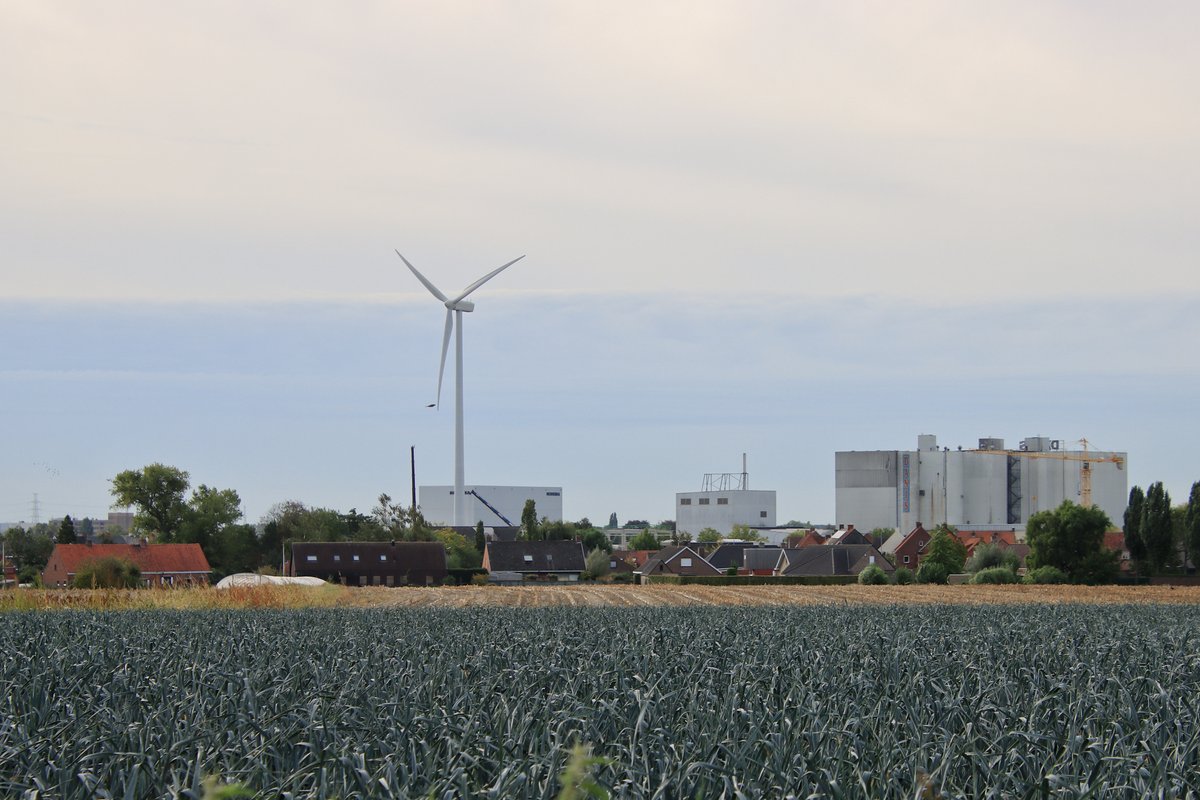 #vrtweer Luc Lambert 10u18 Izegem bewolkt wind  NO 17°