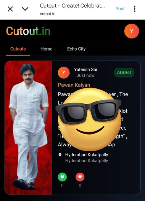 onecutout's tweet photo. Winner #TheyCalHimOG  Giveaway 
Theatre: Bhujanga 
Show time: 25th 7:30 AM

See you DM @yateesh_sai https://t.co/JtY9Gn19Nm