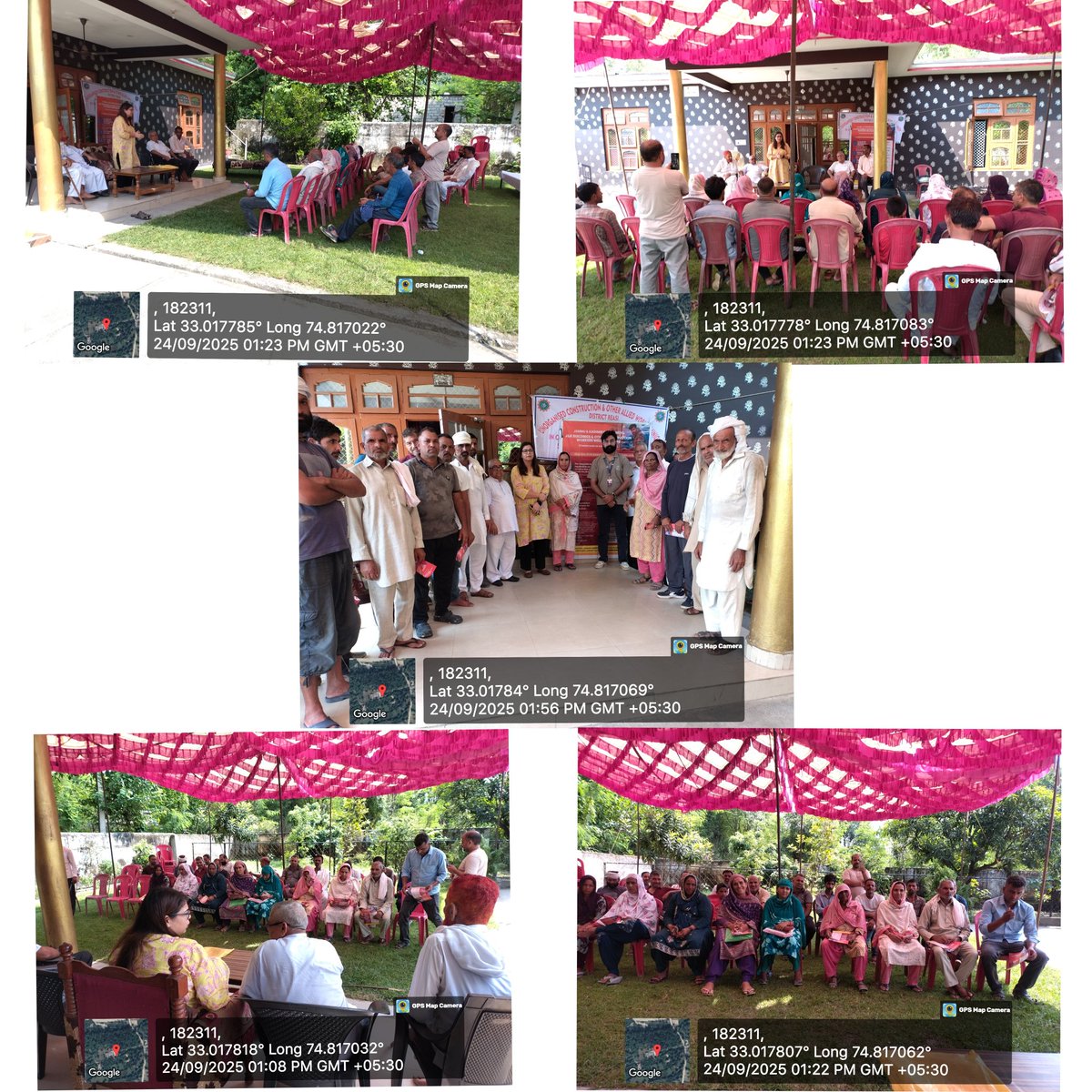 #SewaParv Awareness camp held at Village Dera Baba, Reasi by Labour Deptt. in collaboration with workers union. 40 workers sensitised about labour laws, rights, JKBOCWWB schemes &amp; social security schemes like PMSYM, PMSBY, PMJJBY. #LabourWelfare #JKBOCWWB #Reasi
<a href="/diprjk/">Information & PR, J&K</a>