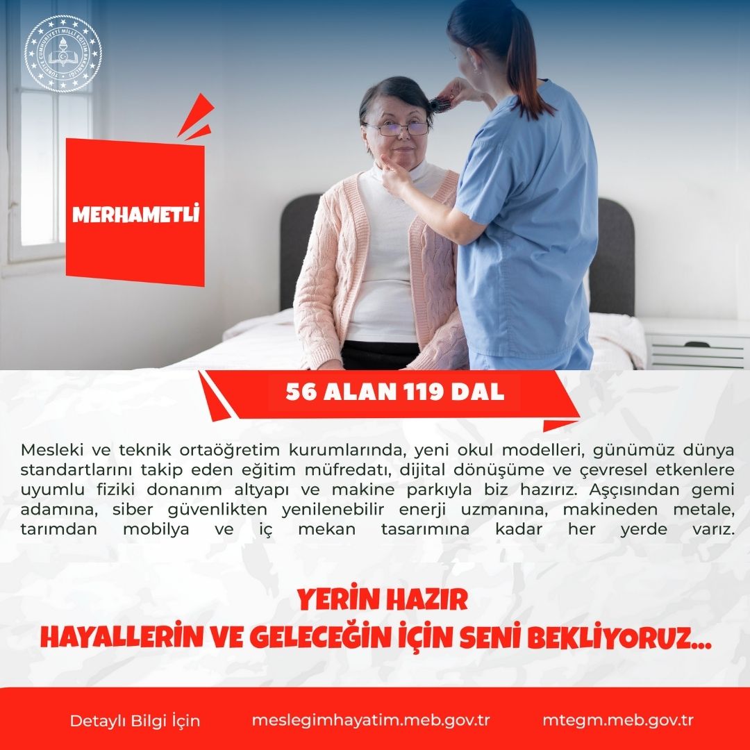 📌Ahilik anlayışından ilham alıyor,  yeni nesil ustalar yetiştiriyoruz.

💫 56 alanda, 119 dalda mesleki eğitimle geleceğe değer katan zanaatkârlar için hazırız! 

Hayallerin ve geleceğin için seni bekliyoruz...✨️

#MeslekiEğitim #Ahilik #GeleceğinUstaları
<a href="/tcmeb/">Millî Eğitim Bakanlığı</a>
<a href="/Yusuf__Tekin/">Yusuf Tekin</a>