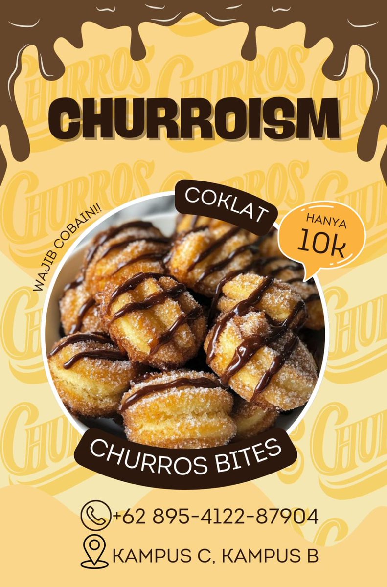 aktcoronoy's tweet image. #unermakan yuk guys dibeli churrosnyaa, PO khusus untuk besok! bisa ambil di Kampus B&amp;amp;C, antar sampe lobby fakultas!