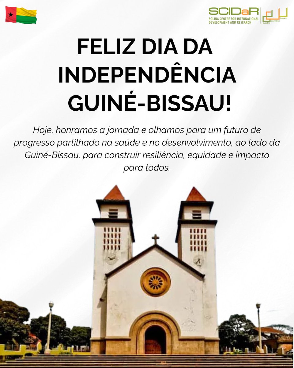 SCIDaR_'s tweet photo. Today, we join the people of Guinea-Bissau in celebrating a nation built on resilience, courage, and the pursuit of freedom. As we honor this journey, we also look ahead to shared progress in health and development.

At SCIDaR, we are proud to stand alongside the Government of Guinea-Bissau in strengthening healthcare systems through the Gavi Expanded Program on Immunization Leadership, Management and Coordination (LMC) project. By investing in leadership and management for immunization programs, we are working together to ensure that every child has access to life-saving vaccines and communities are equipped with resilient health systems.

As we celebrate this milestone, we reaffirm our commitment to progress, equity, and lasting impact for the people of Guinea-Bissau.

#GuineaBissau #IndependenceDay #SCIDaRImpact #HealthForAll