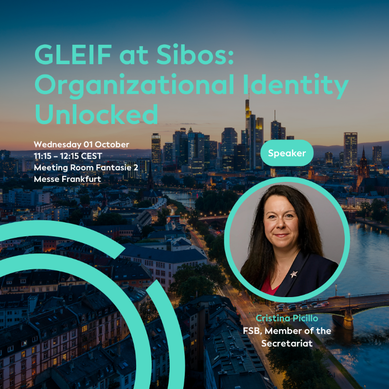 GLEIF's tweet photo. ICYMI: GLEIF’s side event at @Sibos 2025 brings together global voices on trust & digital identity.
Hear from GLEIF, with @FinStbBoard, @finternet_org, Finternet Labs, @FNALab, @Siemens, and @Chainlink.
📅 1 Oct | Seats limited 👇