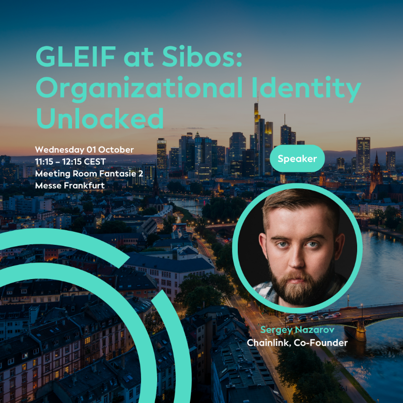 GLEIF's tweet photo. ICYMI: GLEIF’s side event at @Sibos 2025 brings together global voices on trust & digital identity.
Hear from GLEIF, with @FinStbBoard, @finternet_org, Finternet Labs, @FNALab, @Siemens, and @Chainlink.
📅 1 Oct | Seats limited 👇