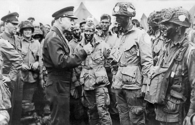 ustonymc (@ustonymc) on Twitter photo Eisenhower addresses the 101st Airborne Division  
June 5 1944
"The eyes of the world are upon you. The hopes and prayers of liberty loving people everywhere march with you...you will bring about the destruction of the German War machine...your task will not be an easy one, your Eisenhower addresses the 101st Airborne Division  
June 5 1944
"The eyes of the world are upon you. The hopes and prayers of liberty loving people everywhere march with you...you will bring about the destruction of the German War machine...your task will not be an easy one, your