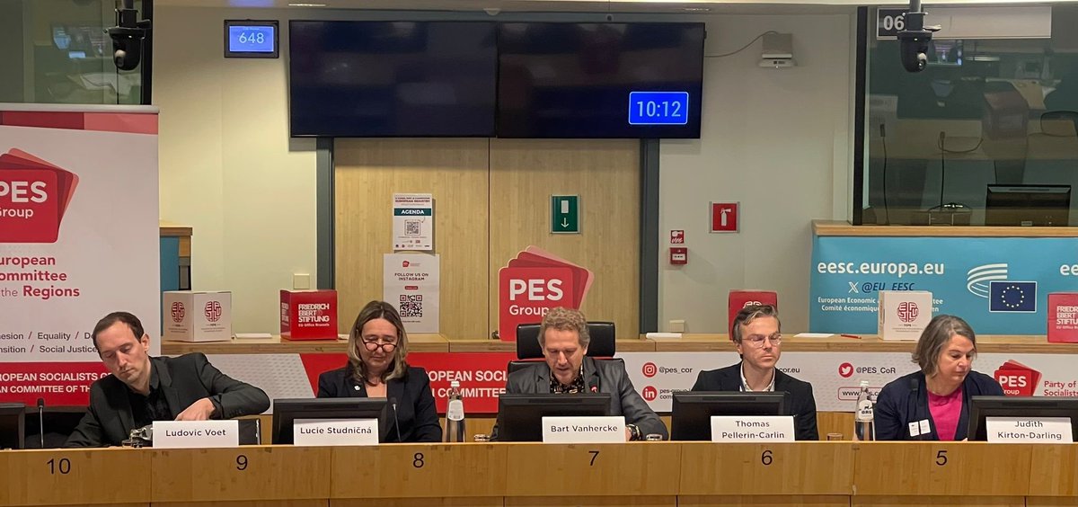 Workers' Group EESC (@workerseesc) on Twitter photo Strong social dialogue, targeted investments, skills policies that anticipate change & equal burden-sharing are imperatives of a #JustTransition. Social cohesion & political viability depend on it <a href="/LucaLuc19908512/">Luca Luca Studničná🇪🇺🇨🇿</a> <a href="/FEPS_Europe/">FEPS</a> <a href="/FESonline/">Friedrich-Ebert-Stiftung</a>
👉link.europa.eu/XkjnRw <a href="/EU_EESC/">European Economic and Social Committee</a> Strong social dialogue, targeted investments, skills policies that anticipate change & equal burden-sharing are imperatives of a #JustTransition. Social cohesion & political viability depend on it <a href="/LucaLuc19908512/">Luca Luca Studničná🇪🇺🇨🇿</a> <a href="/FEPS_Europe/">FEPS</a> <a href="/FESonline/">Friedrich-Ebert-Stiftung</a>
👉link.europa.eu/XkjnRw <a href="/EU_EESC/">European Economic and Social Committee</a>