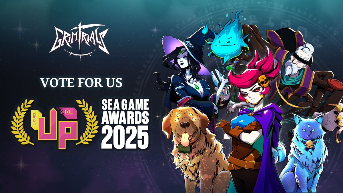 NeonDoctrine's tweet photo. @rollinggloryjam's upcoming heavy metal action roguelite Grim Trials is in the Top 40 Finalists of SEA Game Awards!๐๐ธ
Vote for Grim Trials NOW for the Audience Choice Award: https://t.co/0fy7K5o6K0
#indiegames #gamedev #levelupkl https://t.co/SUZDtbivVU