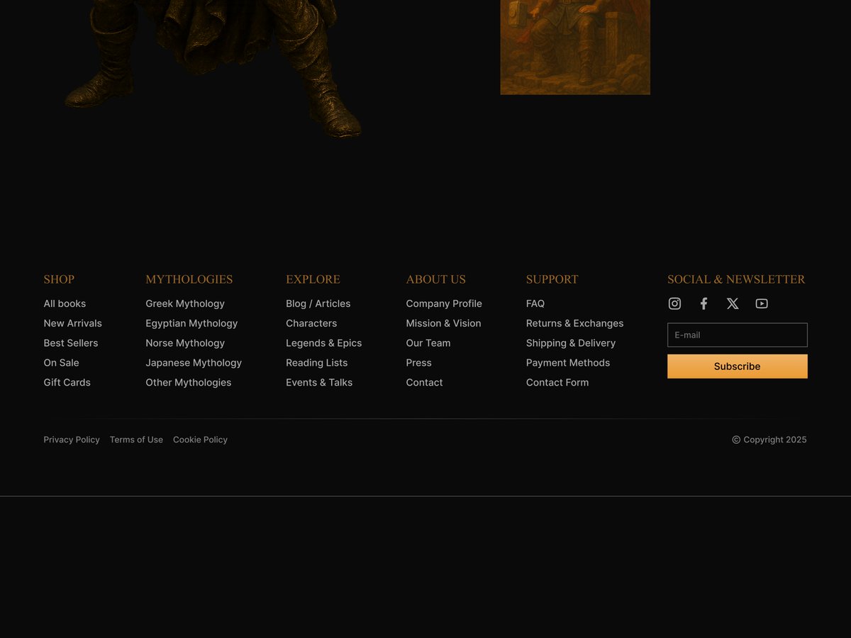 HalilCelik_hc's tweet image. A Footer Menu Design