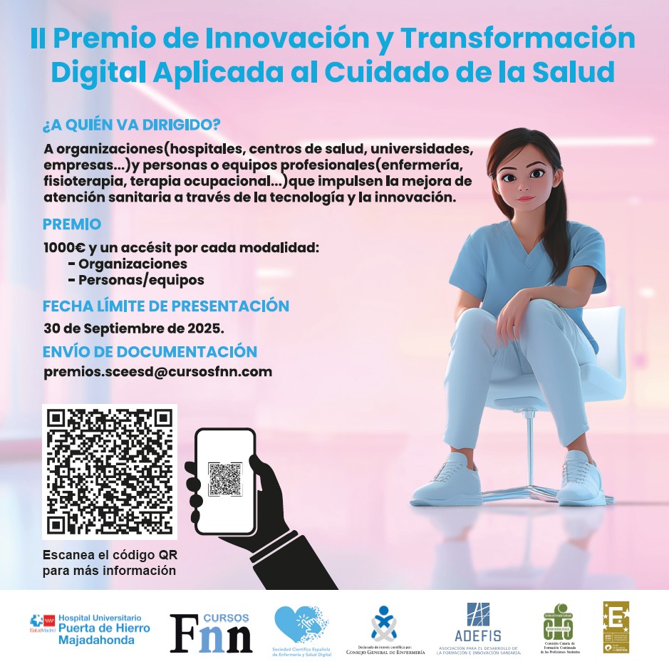 🔵El V Congreso de Cuidados se celebrará de forma virtual el 3 de diciembre de 2025

▶️Se centrará en la innovación y la transformación digital aplicada al cuidado de la salud, abordando desde diferentes perspectivas los desafíos y oportunidades que la digitalización ofrece