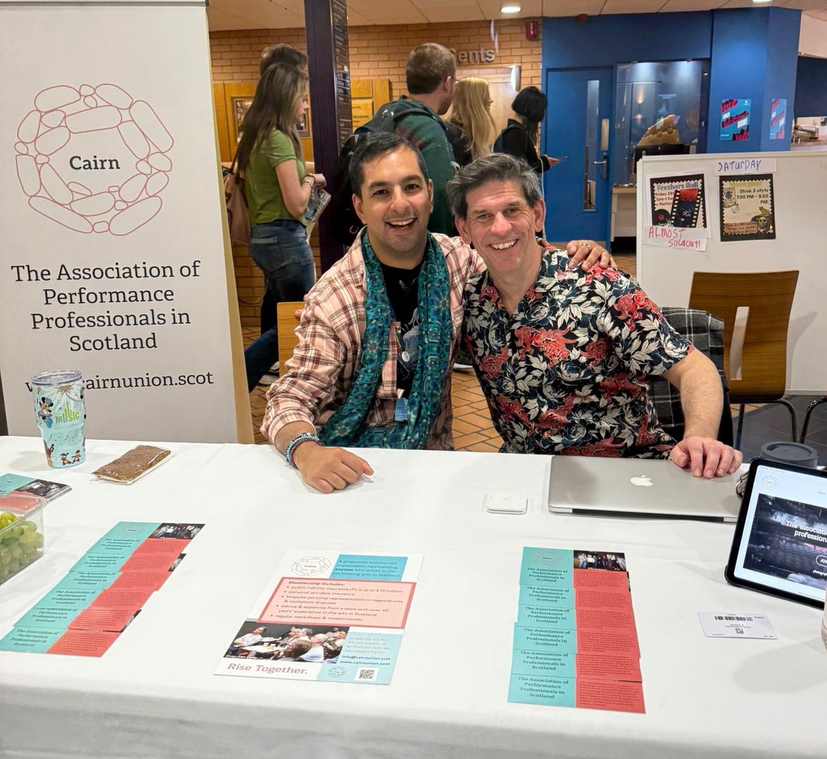 The <a href="/RCStweets/">Royal Conservatoire of Scotland</a> Freshers Fair is going like a fair…