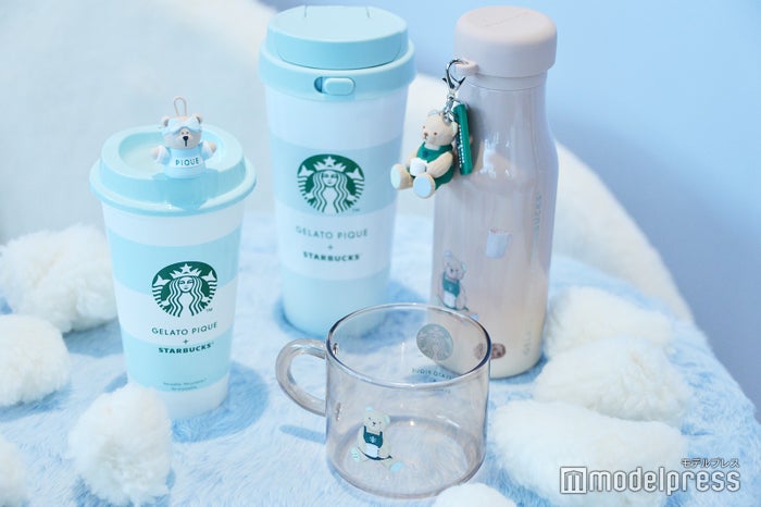 modelpress's tweet image. スタバ×ジェラピケコラボお披露目🧸🩵

🤍初のコラボビバレッジ「ピケ モコ ブーケ &amp;amp; ティー ラテ」
🤍話題のグッズもチェックしてきた✨️

🔻9月29日（月）より展開🪽 ⊹˚.
mdpr.jp/gourmet/4650398

#スタバ #ジェラピケ #スタバの新作