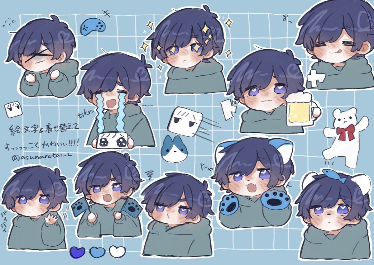 絵文字&amp;着せ替え2かわいい😭
#そらるの絵