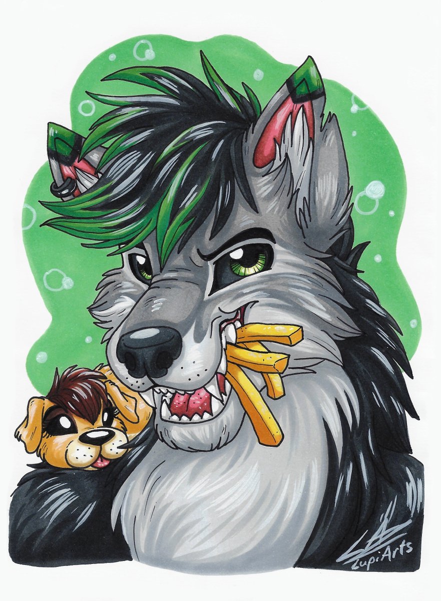 LupiArts (@artslupi) on Twitter photo "Protective Pal" - <a href="/BaldurWoof/">Baldur Derpy Derp</a> is an incredible friend to me, who always has my back & an open ear for me. Our friendship means a lot to me so I wanted to draw a little something to show my appreciation 💚💜
#art #artist #artwork #traditionalart #drawing #cute #furry #furryart "Protective Pal" - <a href="/BaldurWoof/">Baldur Derpy Derp</a> is an incredible friend to me, who always has my back & an open ear for me. Our friendship means a lot to me so I wanted to draw a little something to show my appreciation 💚💜
#art #artist #artwork #traditionalart #drawing #cute #furry #furryart