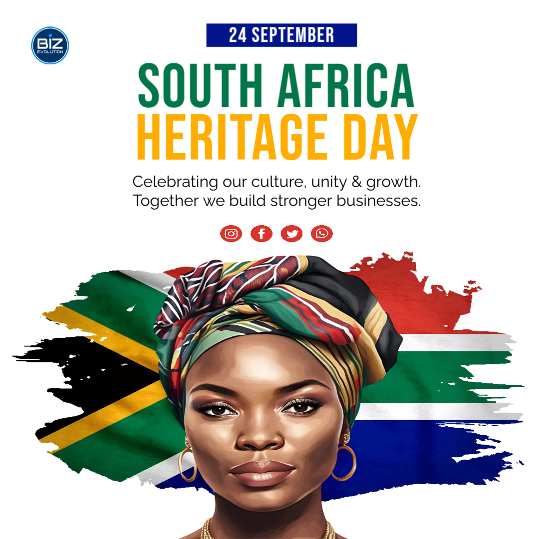 BizEvolutionSA's tweet image. 🌍✨ Today we celebrate the rich culture &amp;amp; diversity that make SA unique.

At Biz Evolution, we empower businesses &amp;amp; communities by embracing our roots &amp;amp; building for the future. 💡

Happy Heritage Day, Mzansi! 🇿🇦💚💛🖤

#HeritageDay2025  #SouthAfrica #anele  #UnityInDiversity
