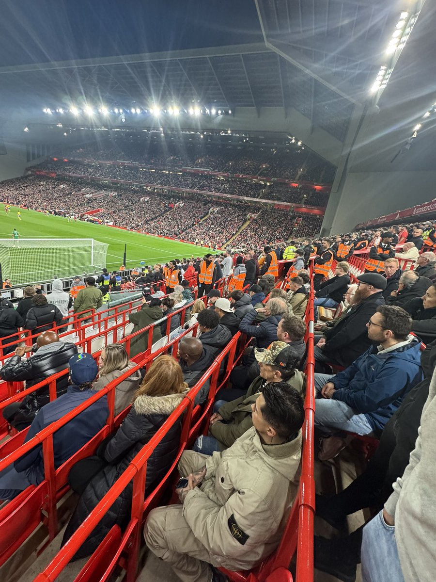 FBAwayDays's tweet image. Southampton fans at Anfield last night.

#SaintsFC