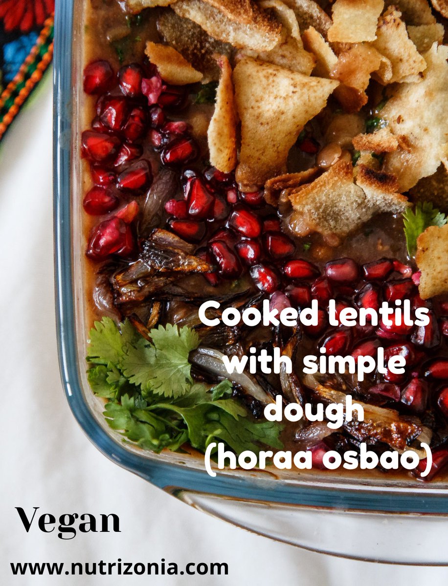 Cooked lentils with simple dough (horaa osbao) nutrizonia.com/cooked-lentils… 

#veganrecipes