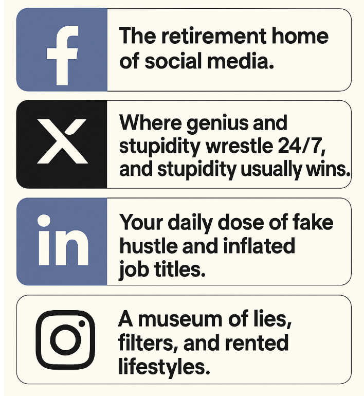 Started using Social networks again. Summarized the experience for you...