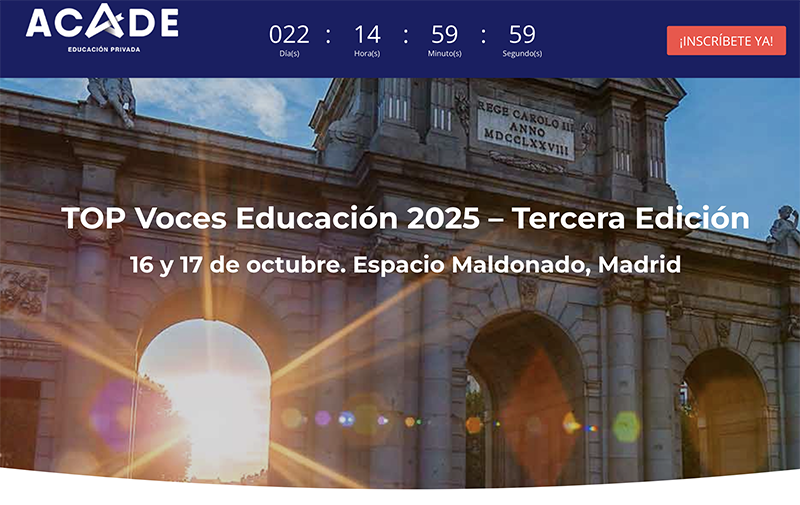 Periódico Magisterio (@magisnet) on Twitter photo 🧑🏻🏫Top Voces Educación👩🏻🏫
🔵<a href="/_acade/">Acade</a> celebrará los próximos 16 y 17 de octubre en el Espacio Maldonado de Madrid una nueva edición de su congreso nacional ‘Top Voces Educación’, un foro de referencia en el ámbito educativo 
Noticia Magisnet⬇️
magisnet.com/agenda/top-voc… 🧑🏻🏫Top Voces Educación👩🏻🏫
🔵<a href="/_acade/">Acade</a> celebrará los próximos 16 y 17 de octubre en el Espacio Maldonado de Madrid una nueva edición de su congreso nacional ‘Top Voces Educación’, un foro de referencia en el ámbito educativo 
Noticia Magisnet⬇️
magisnet.com/agenda/top-voc…