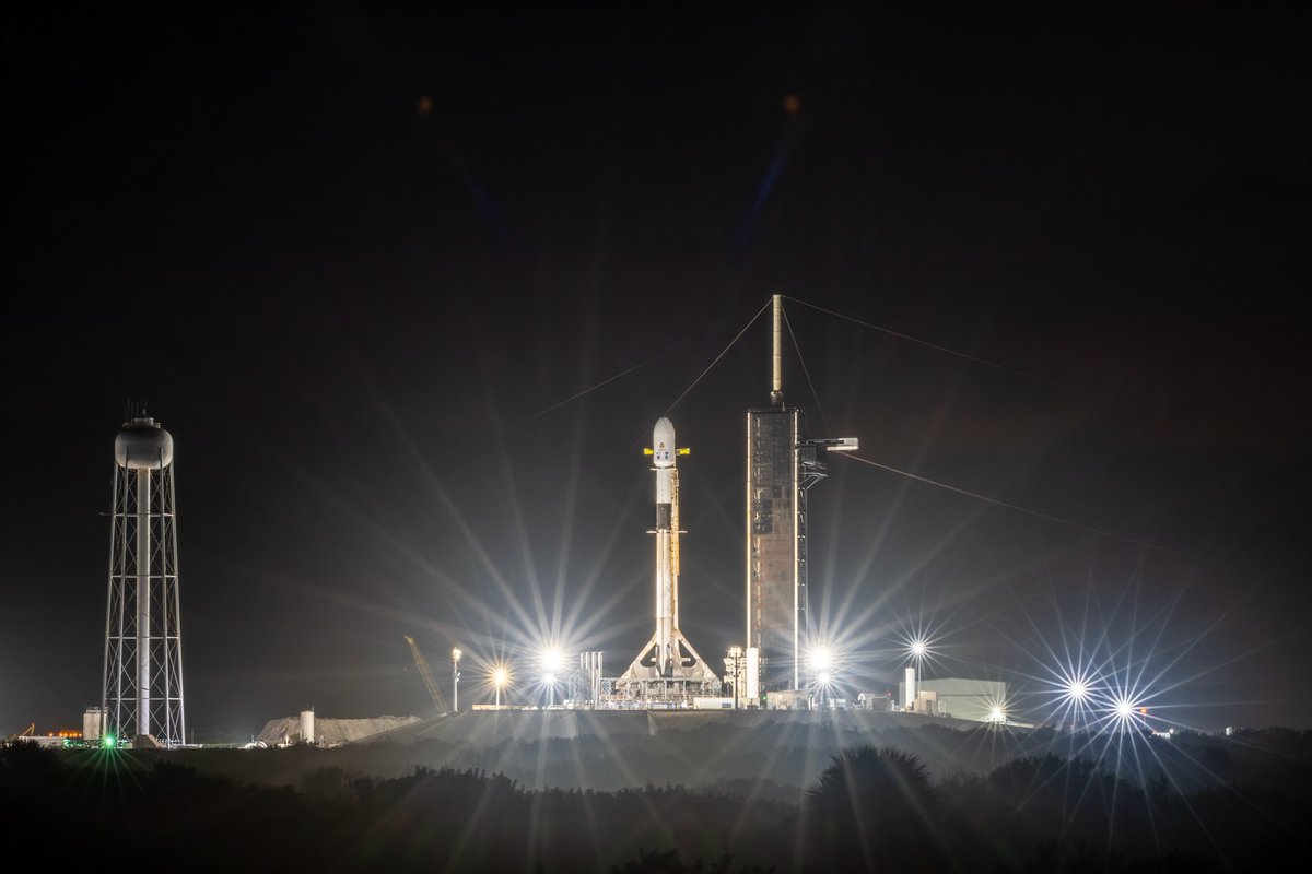 NOAASatellites's tweet photo. 🚀 T-minus 1 hour to launch!
@NOAA’s #SWFOL1 satellite, along with @NASA’s Interstellar Mapping and Acceleration Probe (#IMAP) and Carruthers Geocorona Observatory, are preparing to lift off on a @SpaceX Falcon Heavy rocket from @NASAKennedy.
All three will journey toward the sun to advance our understanding of #SpaceWeather. #LetsGoSWFO!
📺 Live coverage will begin at 6:40 a.m. EDT here on X, Facebook, and https://t.co/w4mdwcXY3h
#SWFOMission #CountdownToLaunch