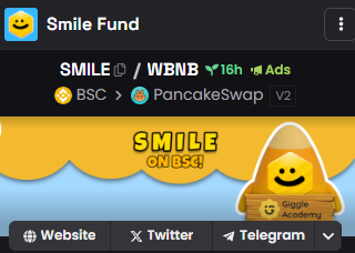 SmileBSC's tweet photo. Team has just purchased advertisements to give us a boost again in the trending lists. We aim to close the day in the top 10! Highest ranking so far is #12 🔥 

We're here to build, and in the coming hours we will get way more eyes on $SMILE. Stay with us 🙂

https://t.co/2eSkzRrDtQ

website + donation tracker: https://t.co/Lx2kni2A5W

$bnb $giggle