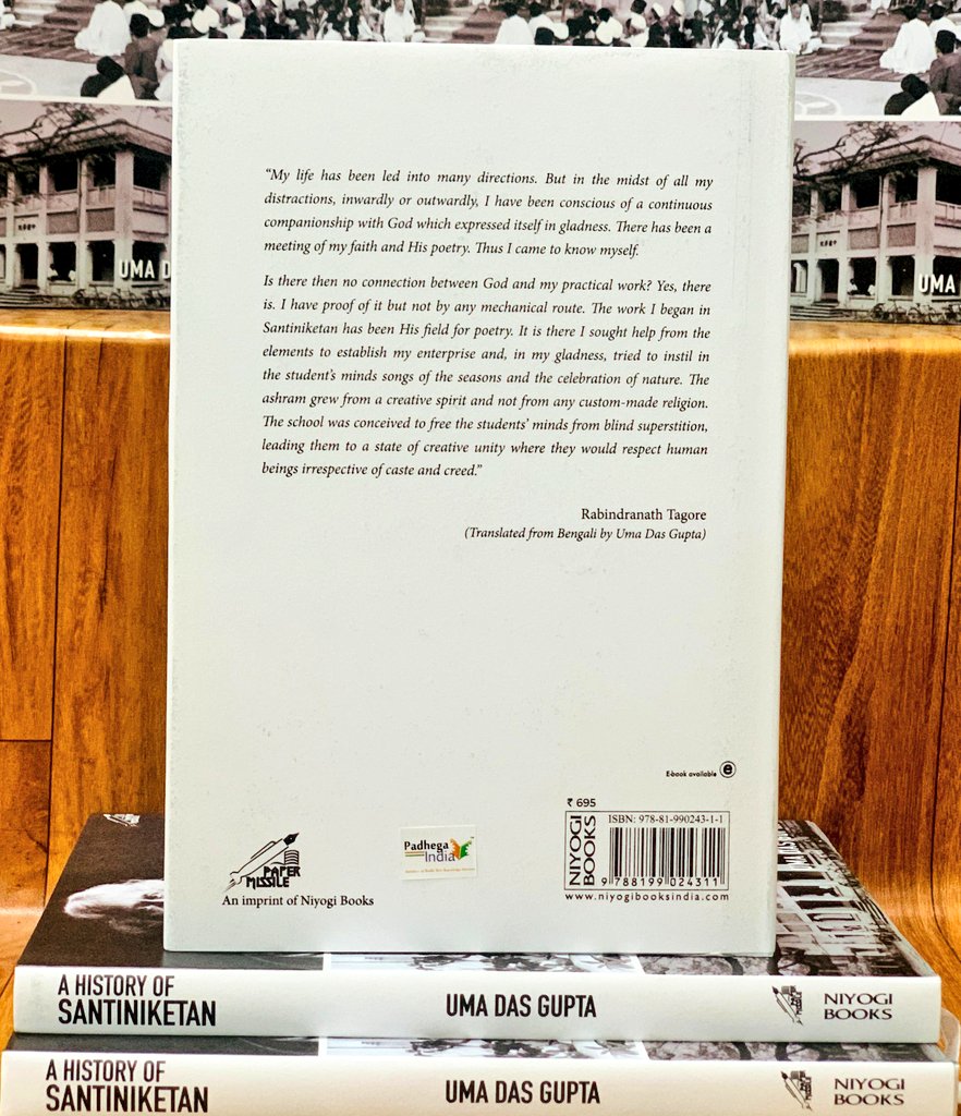 PadhegaIndia_'s tweet image. #NewBookAlert 🪷
Presenting the much talked about and awaited book - A History of Santiniketan: Rabindranath Tagore and His Life’s Work 1861-1941 by Uma Das Gupta, published by Paper Missile (@niyogibooks).
#BuyOriginal 💮 #BuyFromPI
Order 👉 padhegaindia.in/product/a-hist…