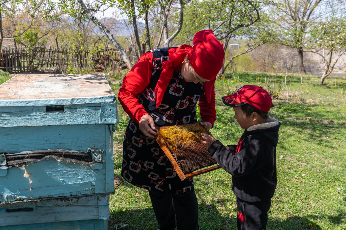 UNEP_Europe's tweet photo. Elisa Ismailova, in the Kyrgyz Chong-Zhargylchak village, is one of the community members supported by #CAMCA in eco-tourism, an income source that is less vulnerable to climate change than livestock keeping and can reduce human-wildlife conflict.

https://t.co/LgWsOeGxsk https://t.co/hDQk9NenI0