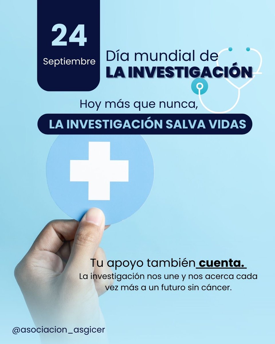 #DíaMundialDeLaInvestigación
#InvestigaciónContraElCáncer 
#JuntosContraElCáncer 
#Esperanza