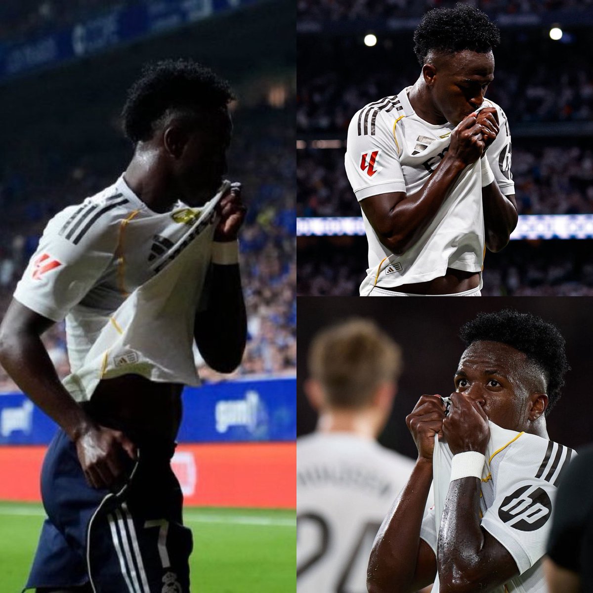 3 goles esta temporada.
3 besos al escudo de su vida.
