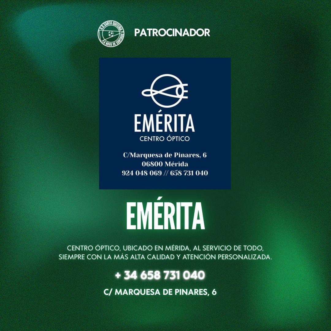 👓✨ ¡Bienvenidos a la familia!
Óptica Emérita se convierte en patrocinador de la A.D. Santa Quiteria 💚⚽

¡Gracias por apoyar nuestro proyecto! 🙌💚