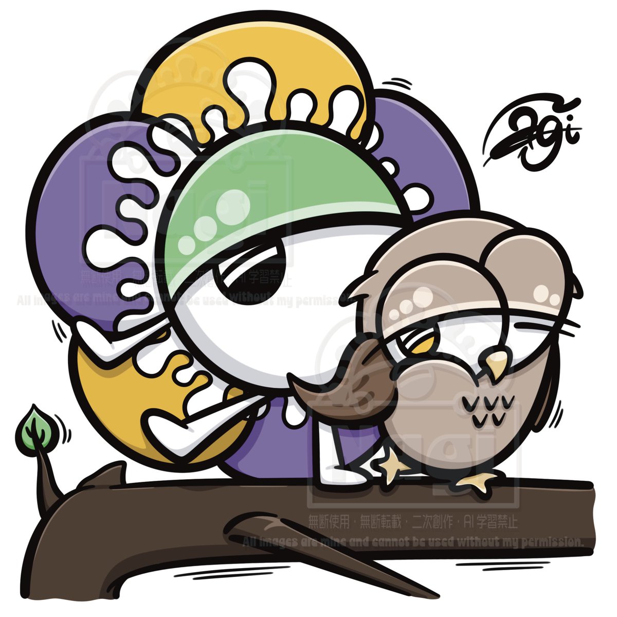nagi_u35's tweet photo. 🌼×🦉
▼メイキング
https://t.co/5kFgUQcBlN
#イラスト #PHINK #フクロウ https://t.co/mbobHZTdO5