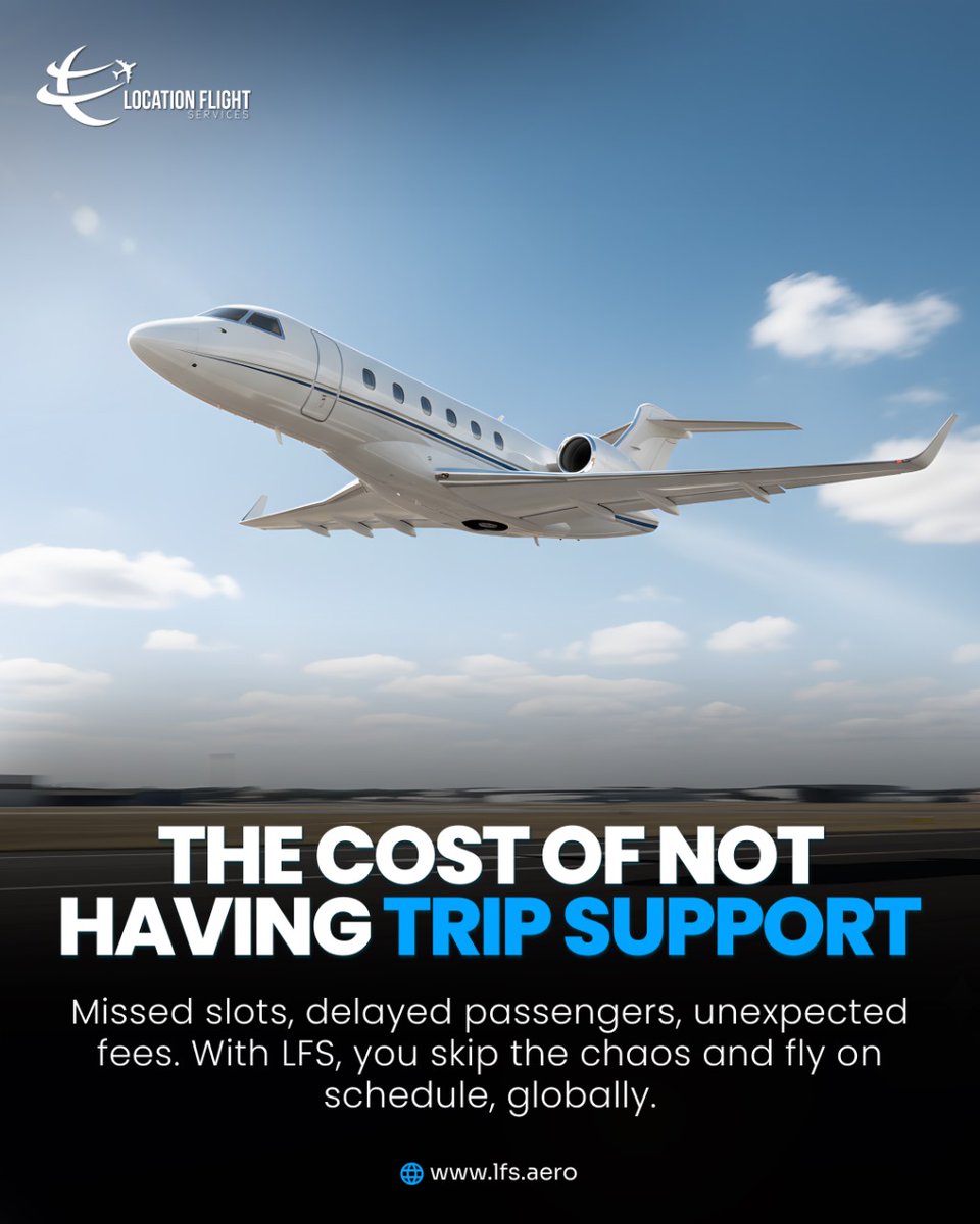 LfsOps's tweet image. ⏱️ The cost of no trip support? Missed slots, delays &amp;amp; unexpected fees.
With LFS, fly on schedule globally &amp;amp; seamlessly. 🌍✈️
📞 +97313300313 | 📩 OPS@LFS.AERO
🌐 lfs.aero

#LFSAviation #TripSupport #FlightSupport #GlobalAviation #دعم_الرحلات #خدمات_الطيران