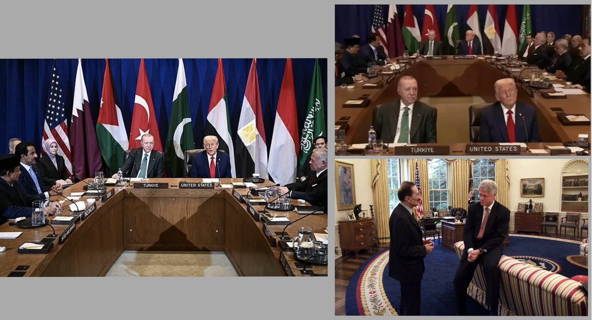 Türkiye’ yi,
ABD Başkanı karşısında elpençe duruştan,
Dünya ülkelerine karşı
eş başkan olarak oturup,
Gazze için Müslüman ülkeleri hizalayan
adamın adıdır Recep Tayyip Erdoğan 
<a href="/RTErdogan/">Recep Tayyip Erdoğan</a>