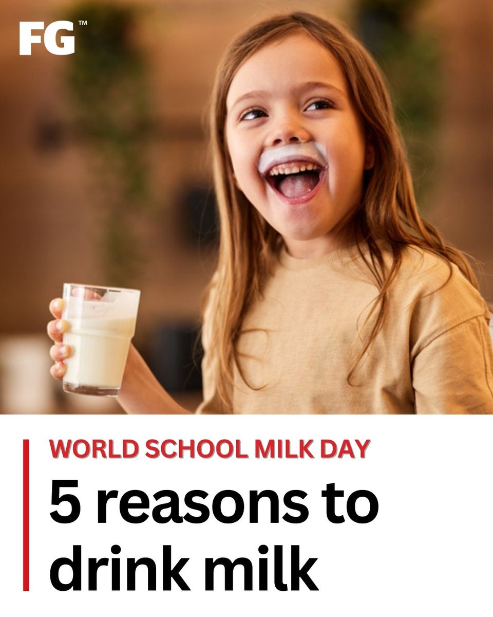 🥛 World School Milk Day is back and we take a look at one of the most nutritious products in the world, milk! 👇

farmersguardian.com/news/4173792/r…

#milk #worldschoolmilkday #teamdairy