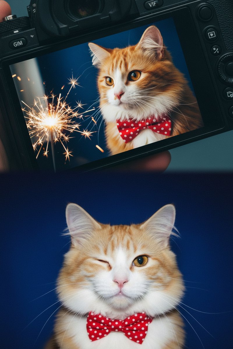 StyleAi_art's tweet image. Do you love 咪（mi）~❤️
I planned a pet portrait session for my cat while I stayed at home!
I used the Nano Banana model from styleai.art/nano-banana and the result is incredibly realistic. 
#styleaiart #styleai #petphoto #petphotography #cat #catphoto #nanobanana #aipainting