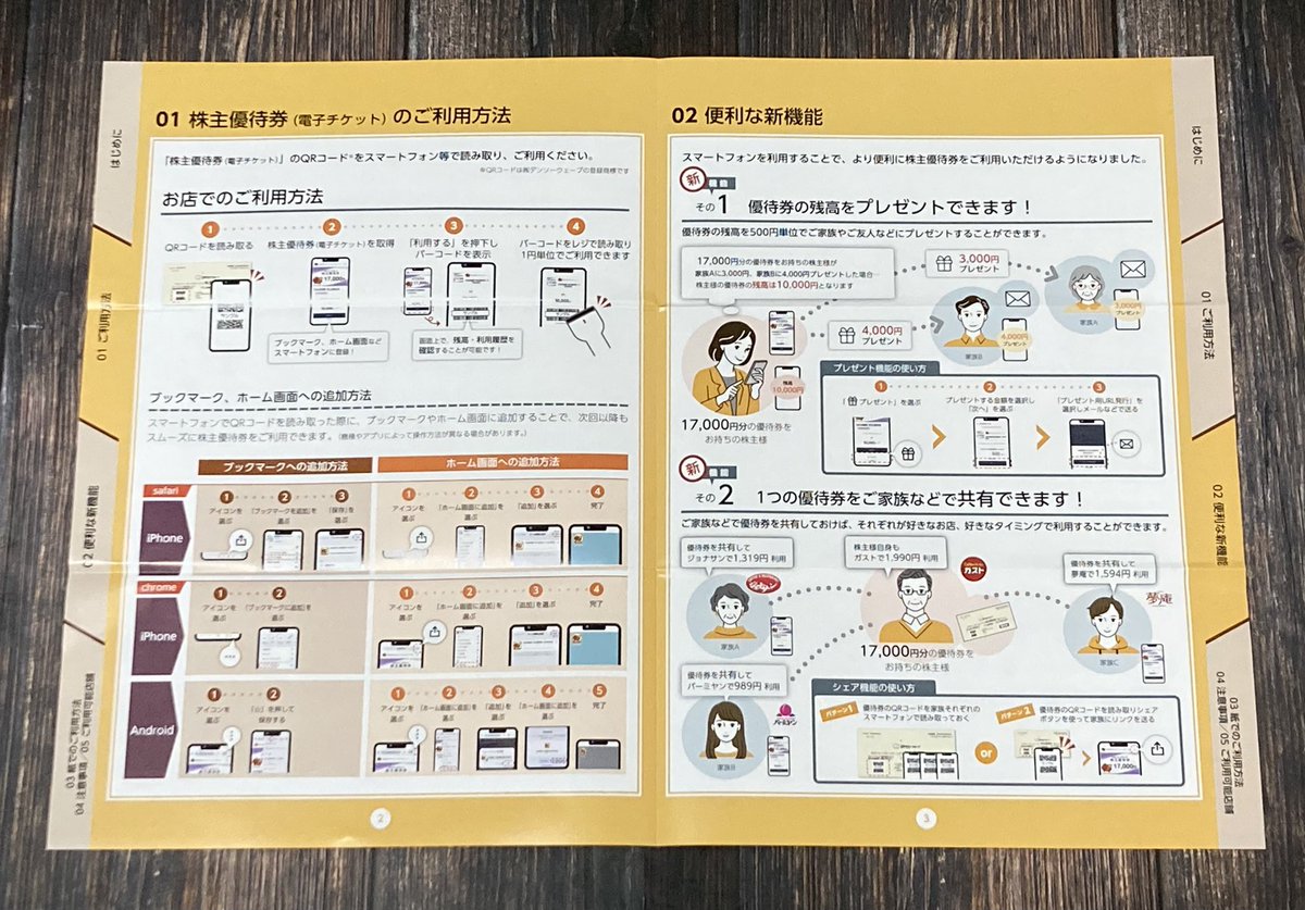 すかいらーく株主優待　17,000分 株主優待 17000円分が到着しました | かすみちゃんの株主優待日記