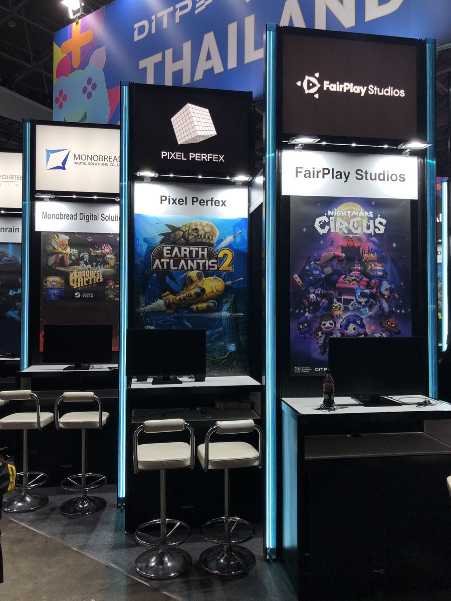 Set up Earth Atlantis 2 booth at #TGS2025 Ready for tomorrow show
Hall 6, Thailand Pavilion 
 
#shmup #STG #shmups