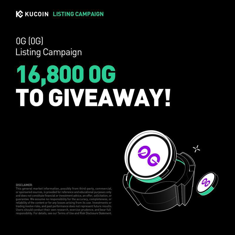 0G (0G) Now Listed on KuCoin – 168,000 0G Rewards Up for Grabs! 

KuCoin is excited to announce a special campaign for new and qualified users!
Through the 0G (0G) Listing Campaign, a total prize pool of 168,000 0G will be distributed.

🔹 Campaign Details
 • Gemsloot Campaign