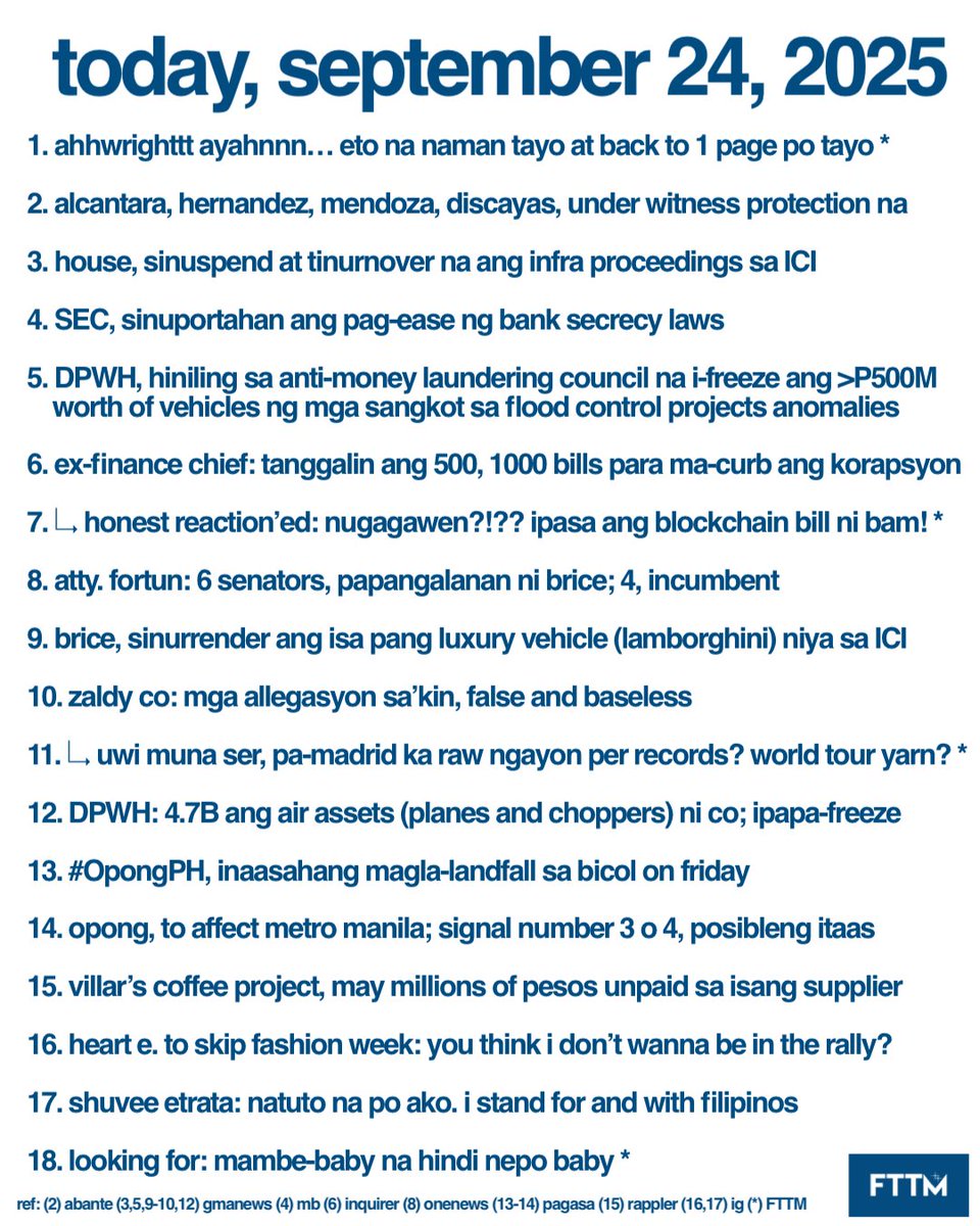 FTTMinutes of the Day: September 24, 2025 📝